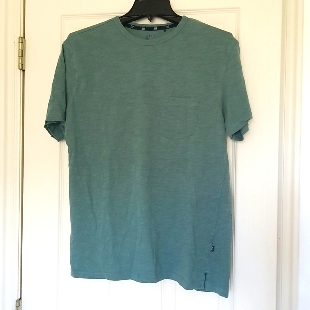 GAP Men's Medium Green Crew Neck Short Sleeve T-Shirt